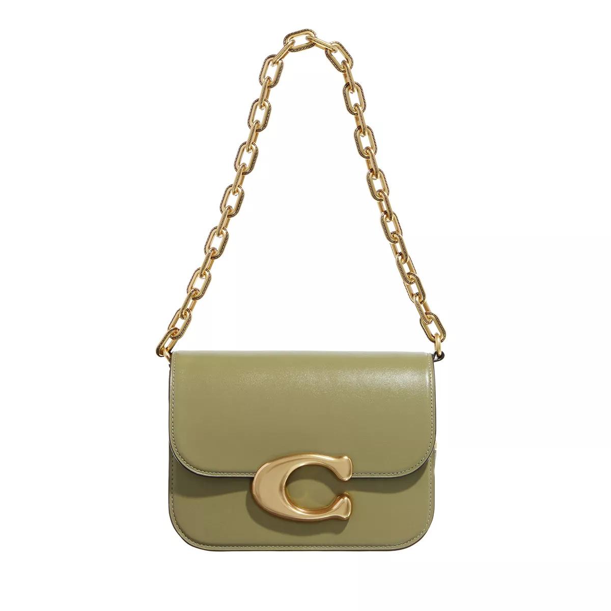 Coach Umhängetasche - Luxe Refined Calf Idol Bag - Gr. unisize - in Grün - für Damen von Coach