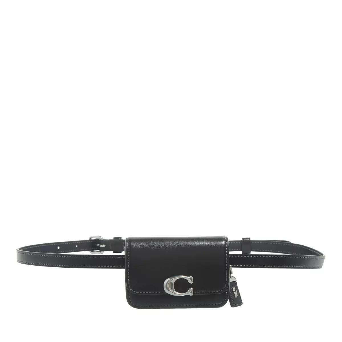 Coach Umhängetasche - Luxe Refined Calf Leather Bandit Card Belt Bag - Gr. ONE - in Schwarz - für Damen von Coach
