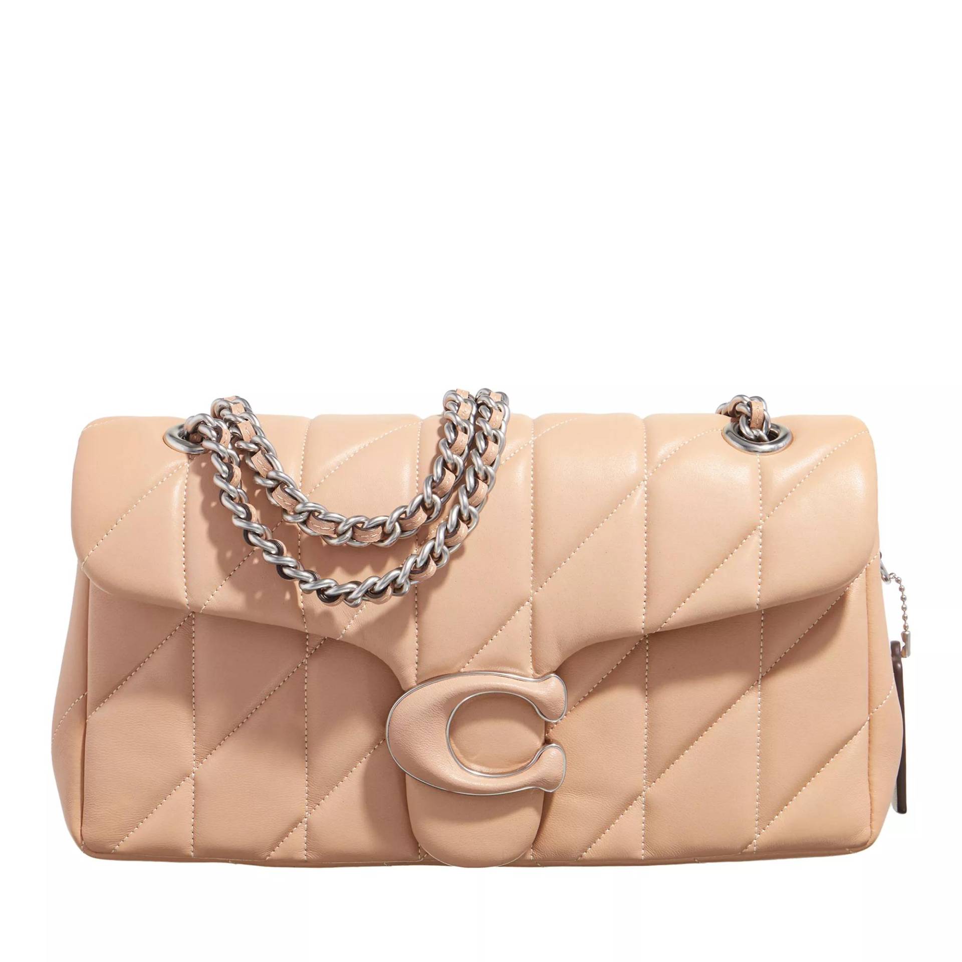 Coach Umhängetasche - Quilted Leather Covered C Tabby Shoulder Bag 26 Wi - Gr. unisize - in Beige - für Damen von Coach