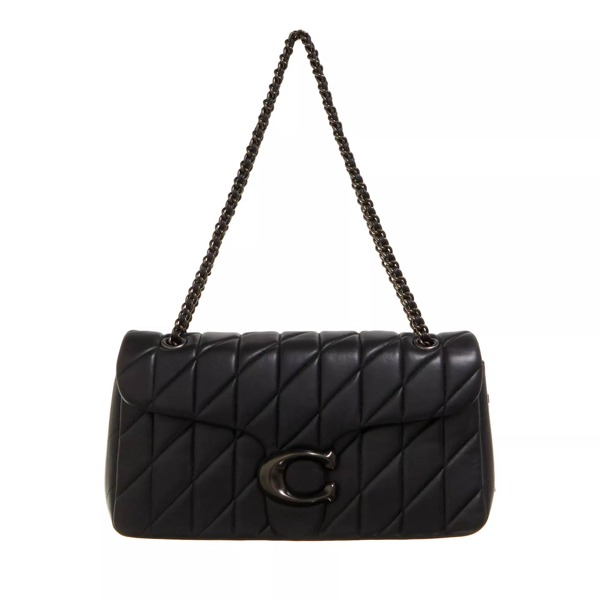 Coach Umhängetasche - Quilted Leather Covered C Tabby Shoulder Bag 33 Wi - Gr. unisize - in Schwarz - für Damen von Coach