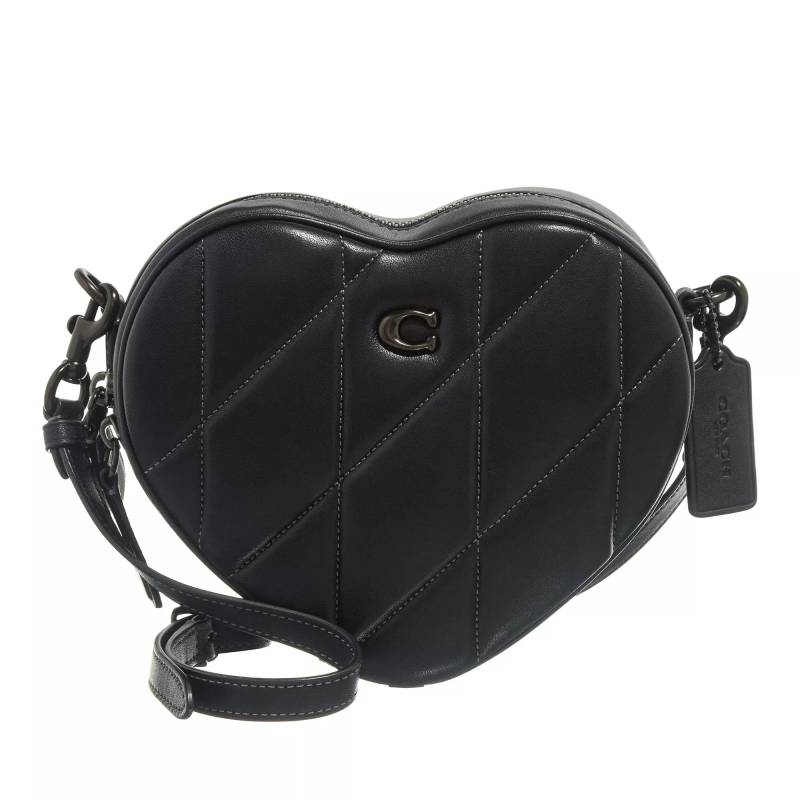 Coach Umhängetasche - Quilted Leather Heart Crossbody - Gr. unisize - in Schwarz - für Damen von Coach