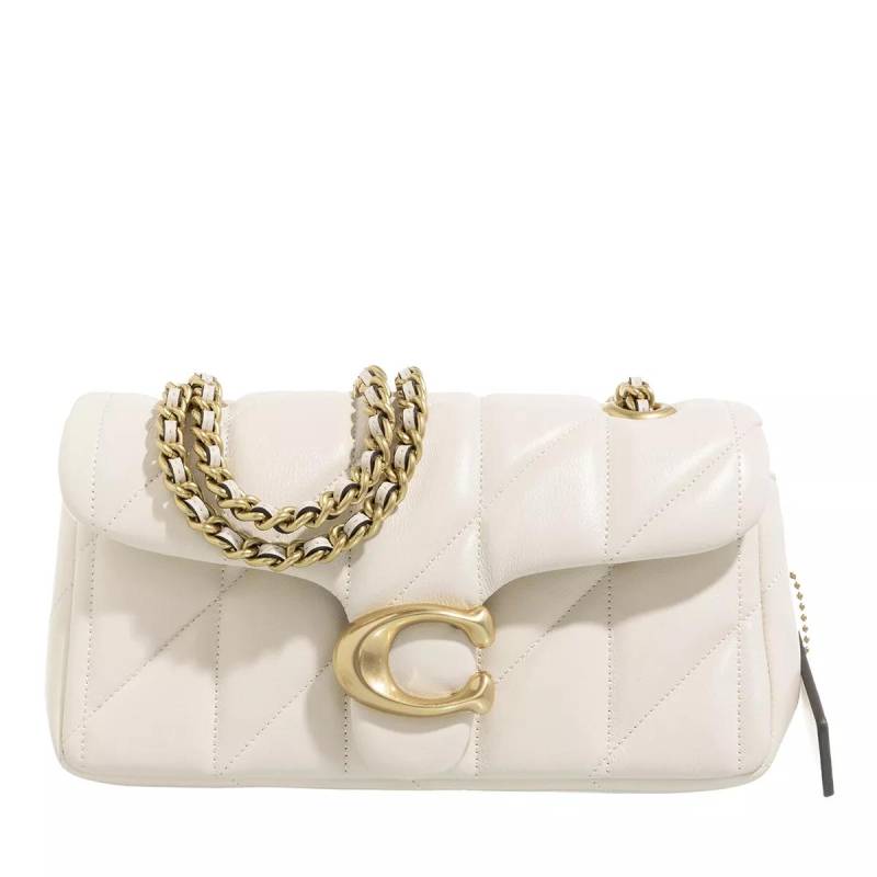 Coach Schultertasche - Quilted Tabby Shoulder Bag 20 With Chain - Gr. unisize - in Creme - für Damen von Coach