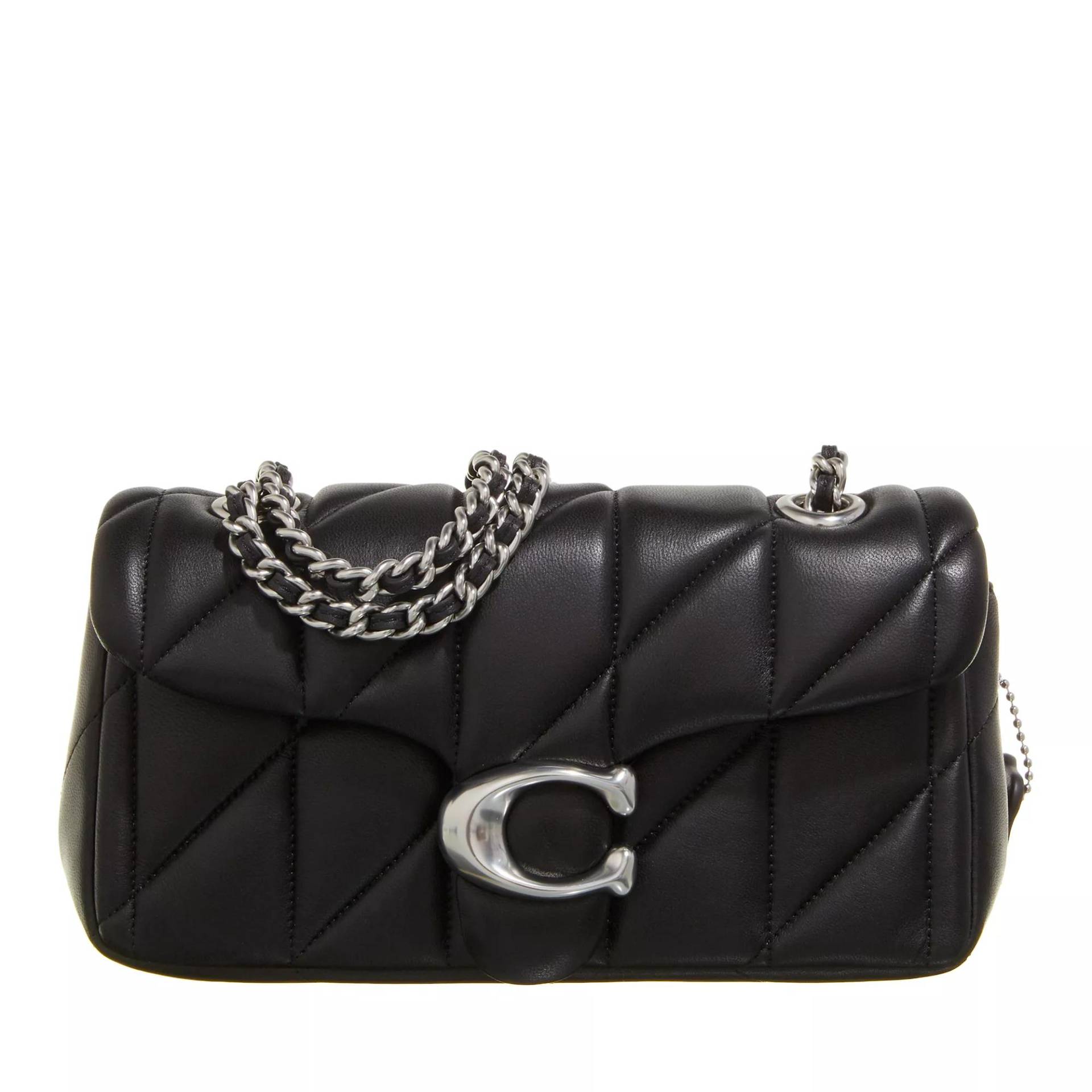 Coach Umhängetasche - Quilted Tabby Shoulder Bag 20 With Chain - Gr. unisize - in Schwarz - für Damen von Coach