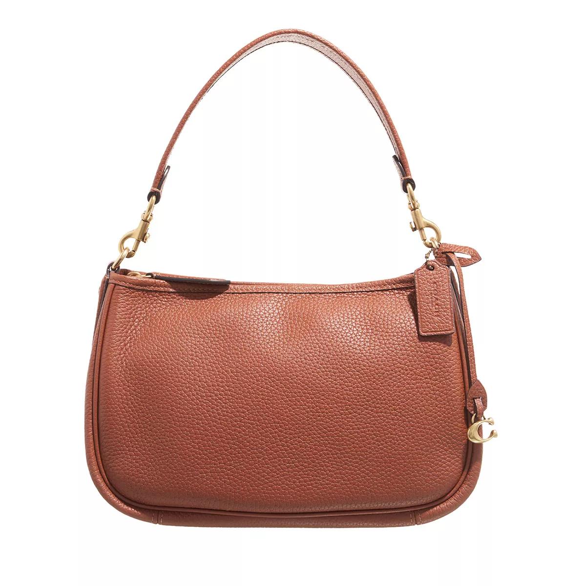 Coach Umhängetasche - Soft Pebble Leather Cary Crossbody - Gr. unisize - in Cognacbraun - für Damen von Coach