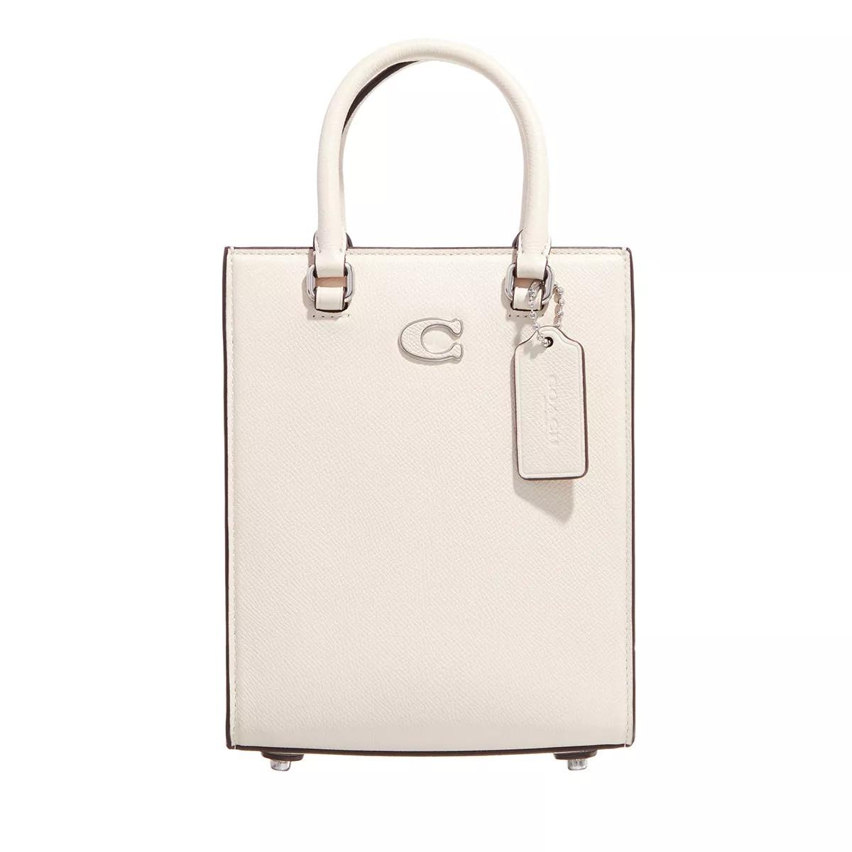 Coach Umhängetasche - Tote 16 In Crossgrain Leather - Gr. unisize - in Creme - für Damen von Coach