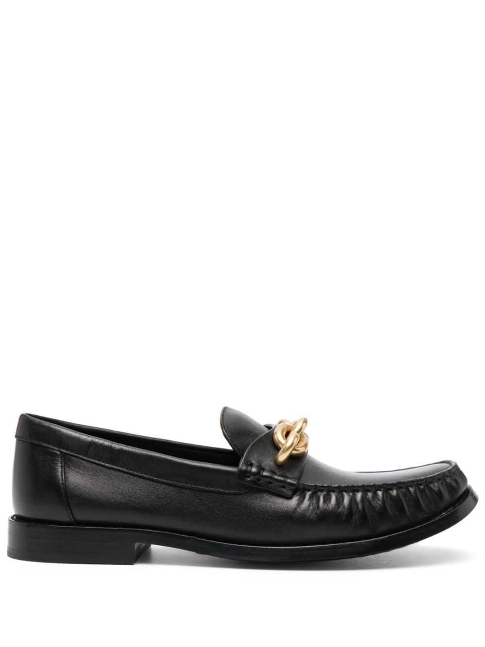 Coach chain-link detailing leather loafers - Black von Coach
