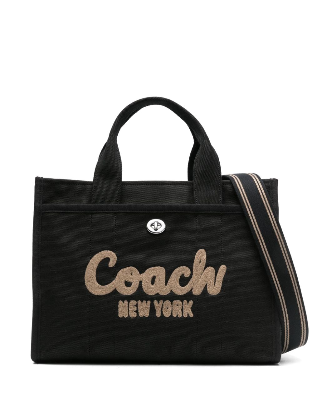 Coach Field logo-appliqué tote bag - Black von Coach