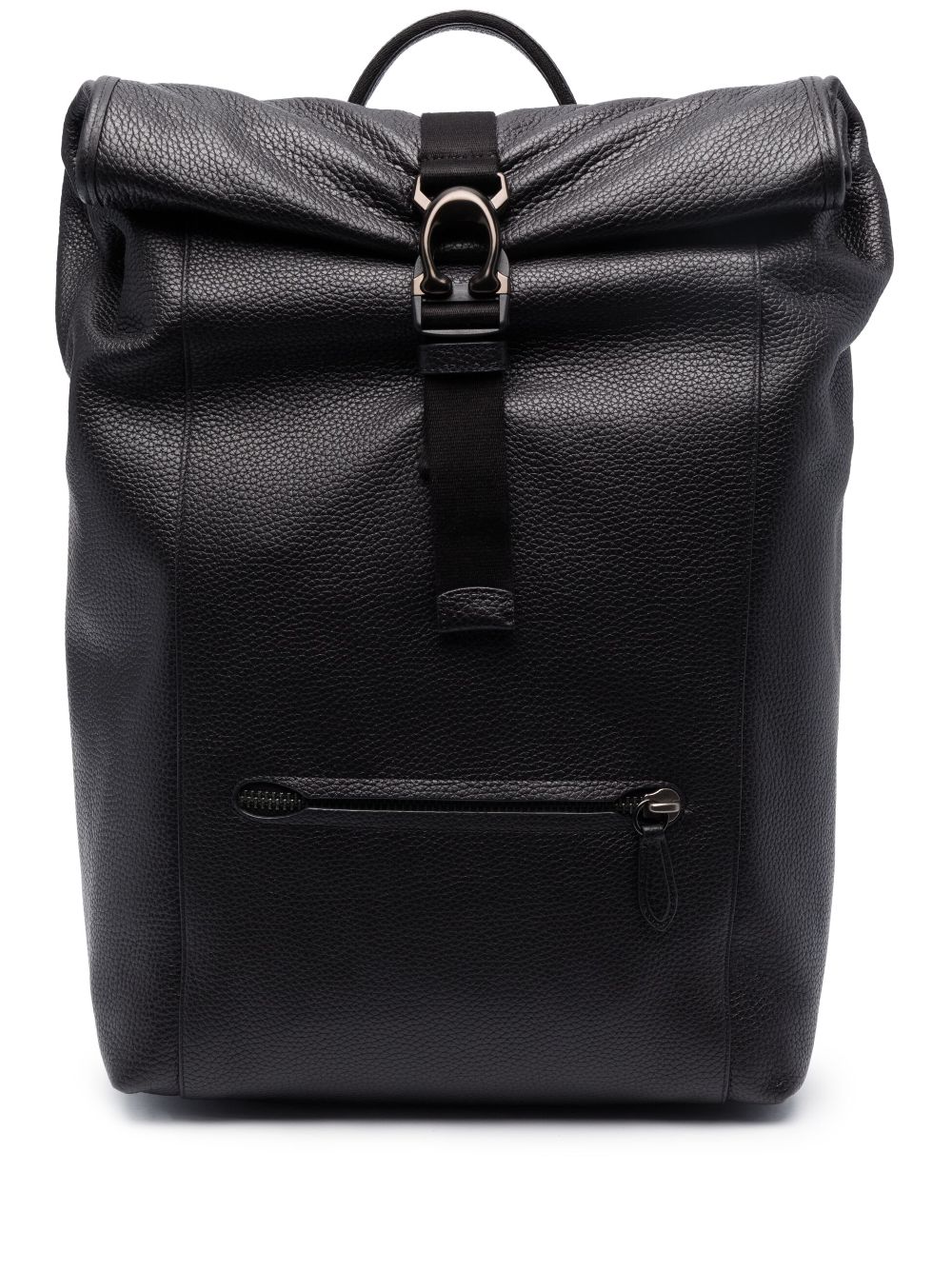 Coach roll-top leather backpack - Black von Coach