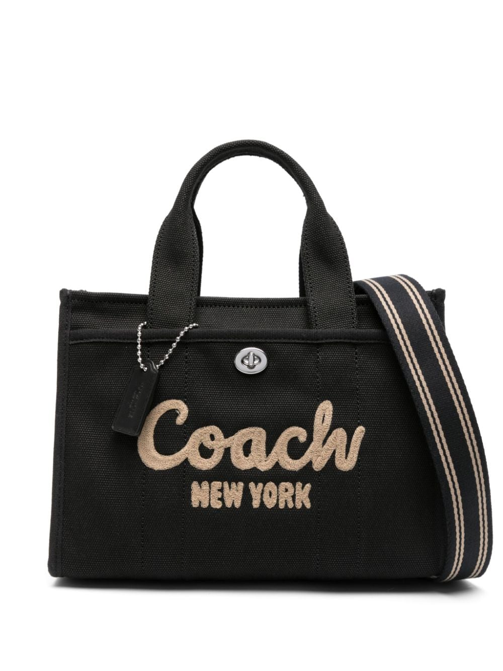 Coach small Field logo-appliqué tote bag - Black von Coach