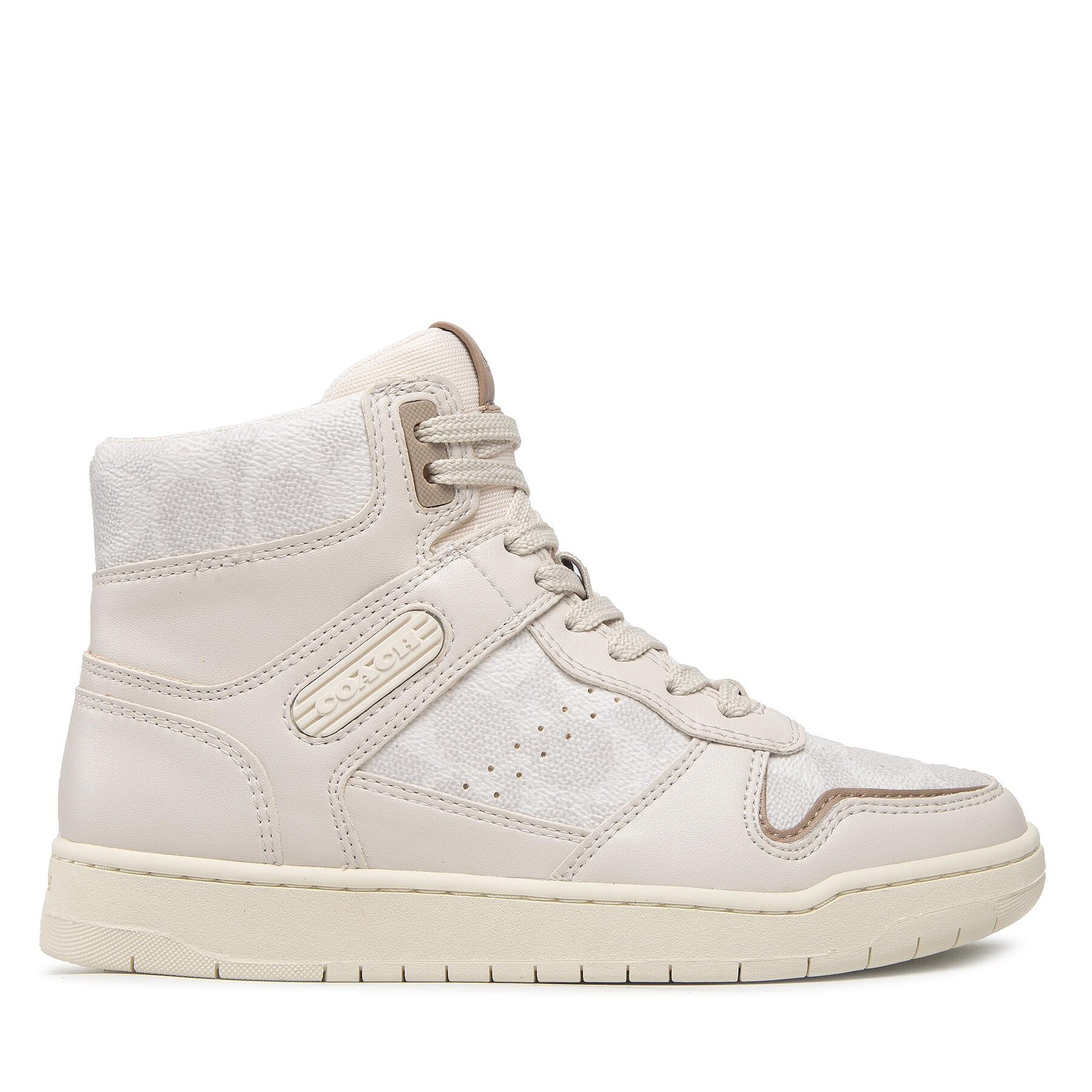 Sneakers Coach Hi Top Coated Canvas CD304 Chalk von Coach