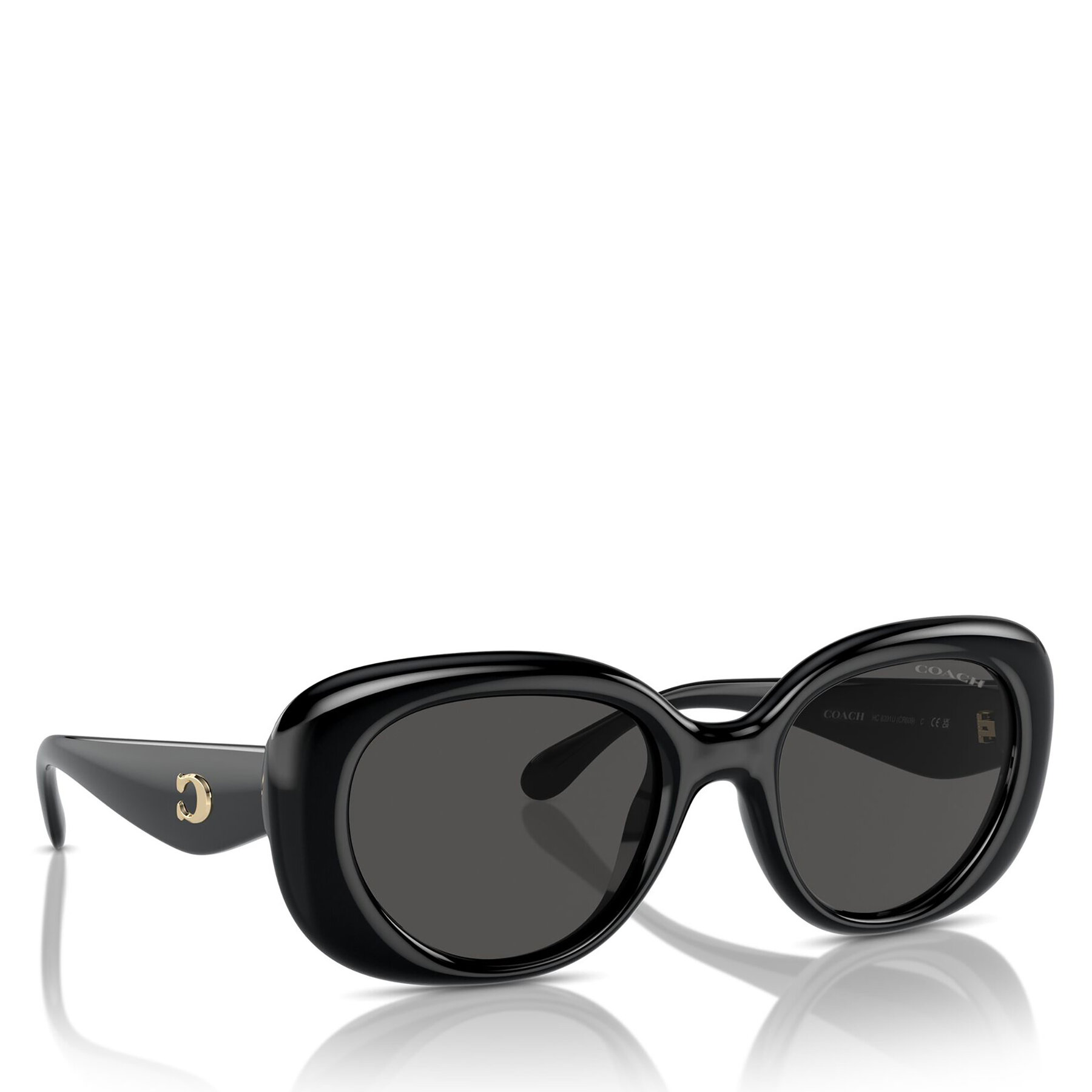 Sonnenbrillen Coach 0HC8391U 500287 Black/Grey Solid Lens von Coach