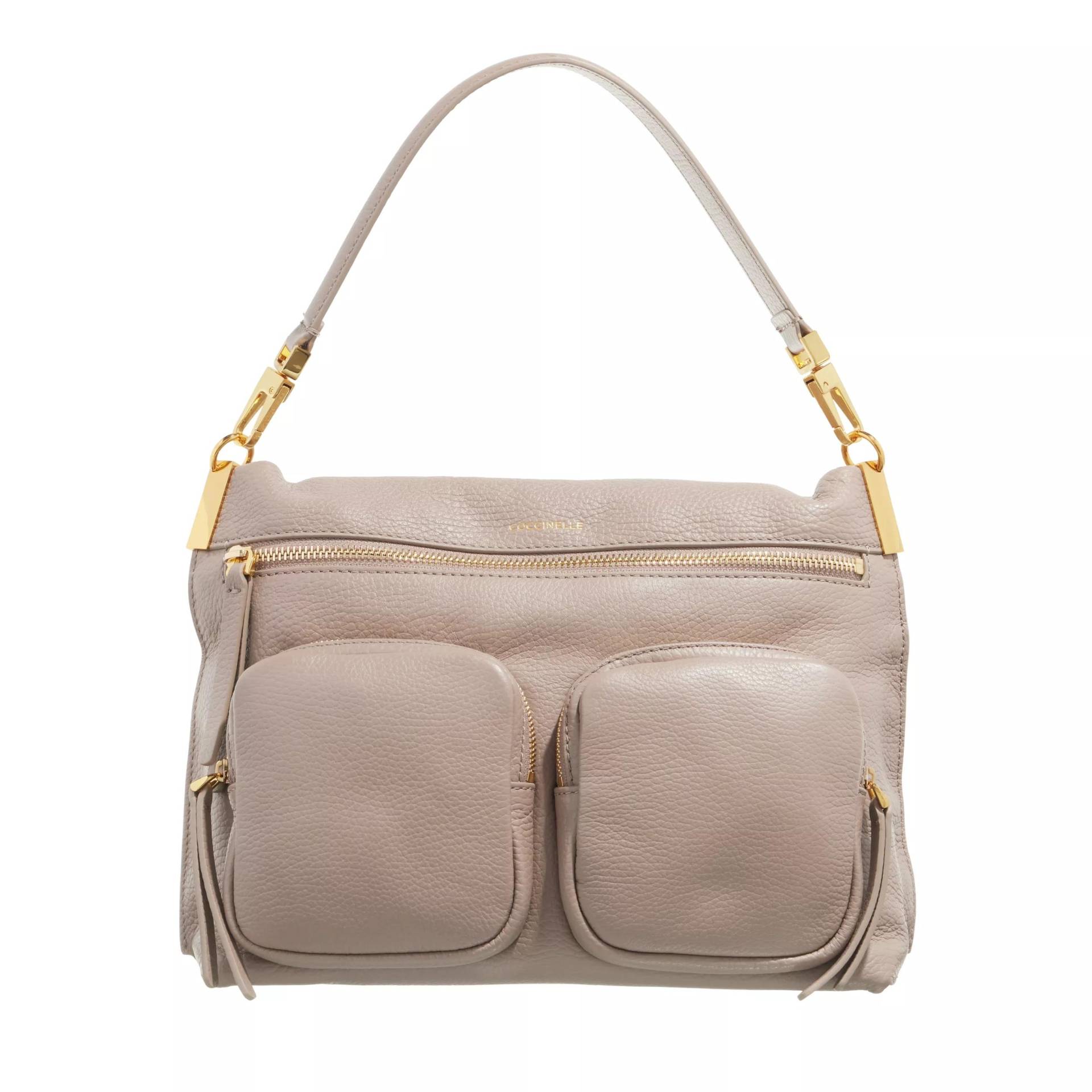 Coccinelle Henkeltasche - Hyle - Gr. unisize - in Taupe - für Damen von Coccinelle