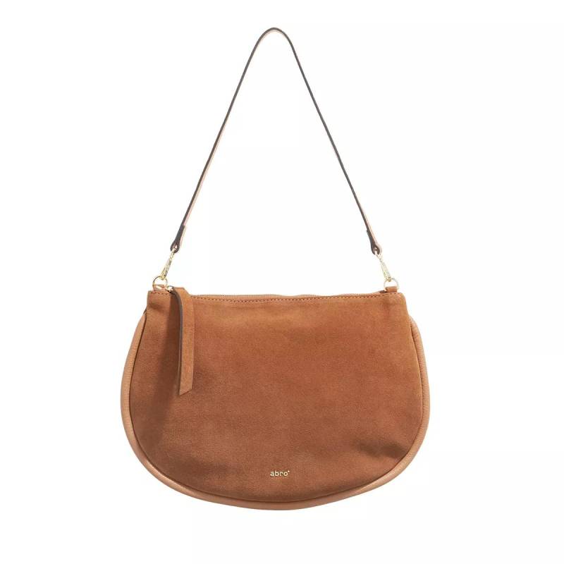 Abro Schultertasche - Beutel Willow - Gr. unisize - in Cognacbraun - für Damen von abro