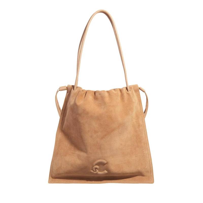 Coccinelle Schultertasche - Coccinelledulse Suede - Gr. unisize - in Braun - für Damen von Coccinelle