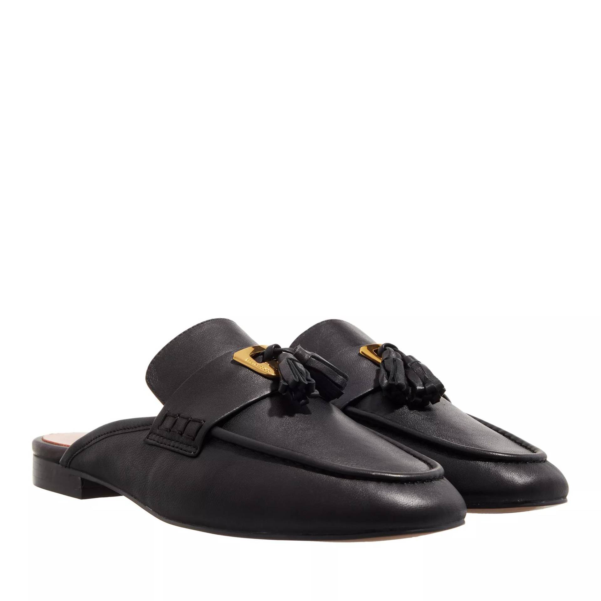 Coccinelle Slipper & Pantoletten - Loafer Open Back Smooth Leather - Gr. 36 (EU) - in Schwarz - für Damen von Coccinelle