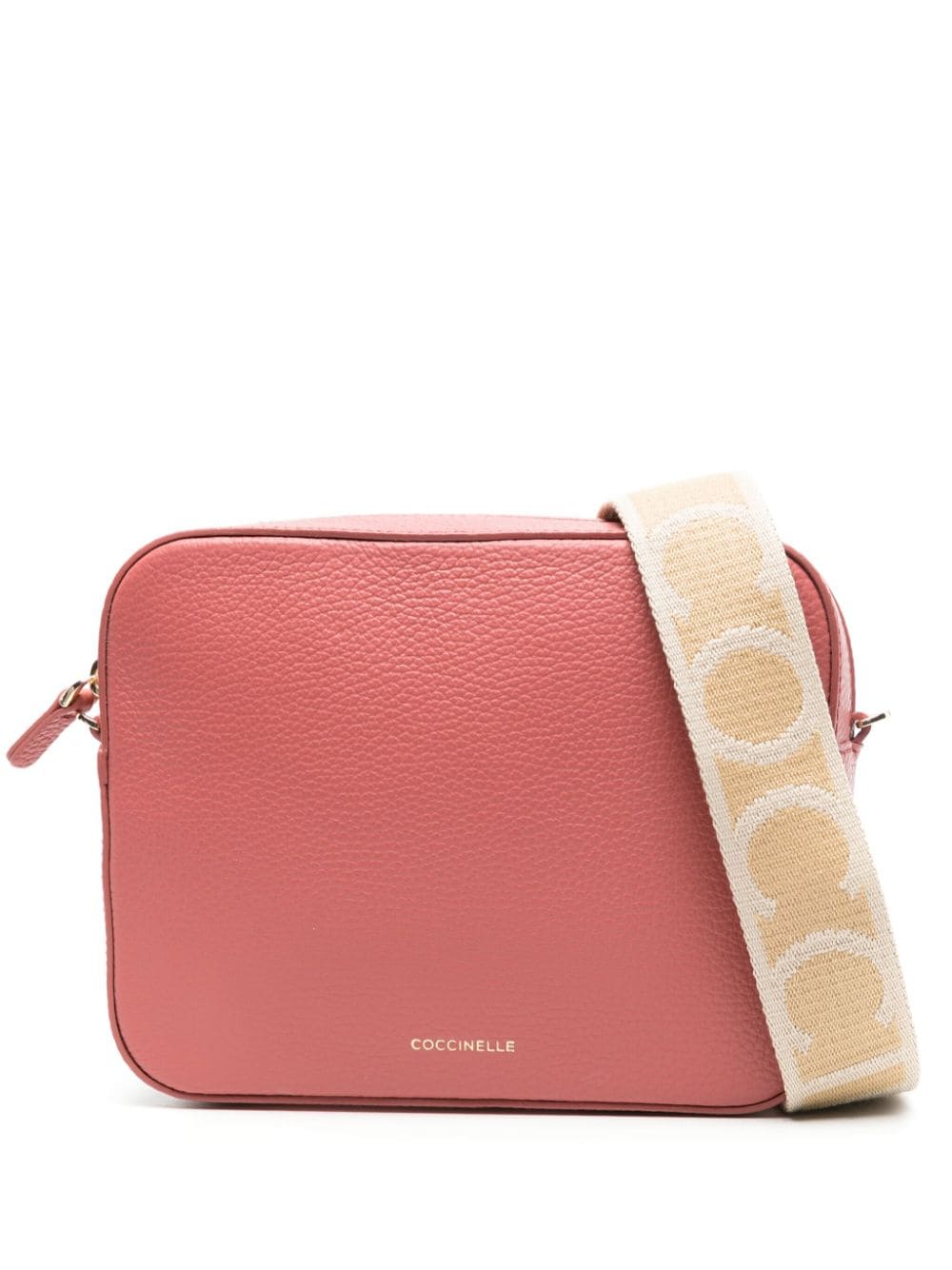 Coccinelle Tebe leather crossbody bag - Pink von Coccinelle