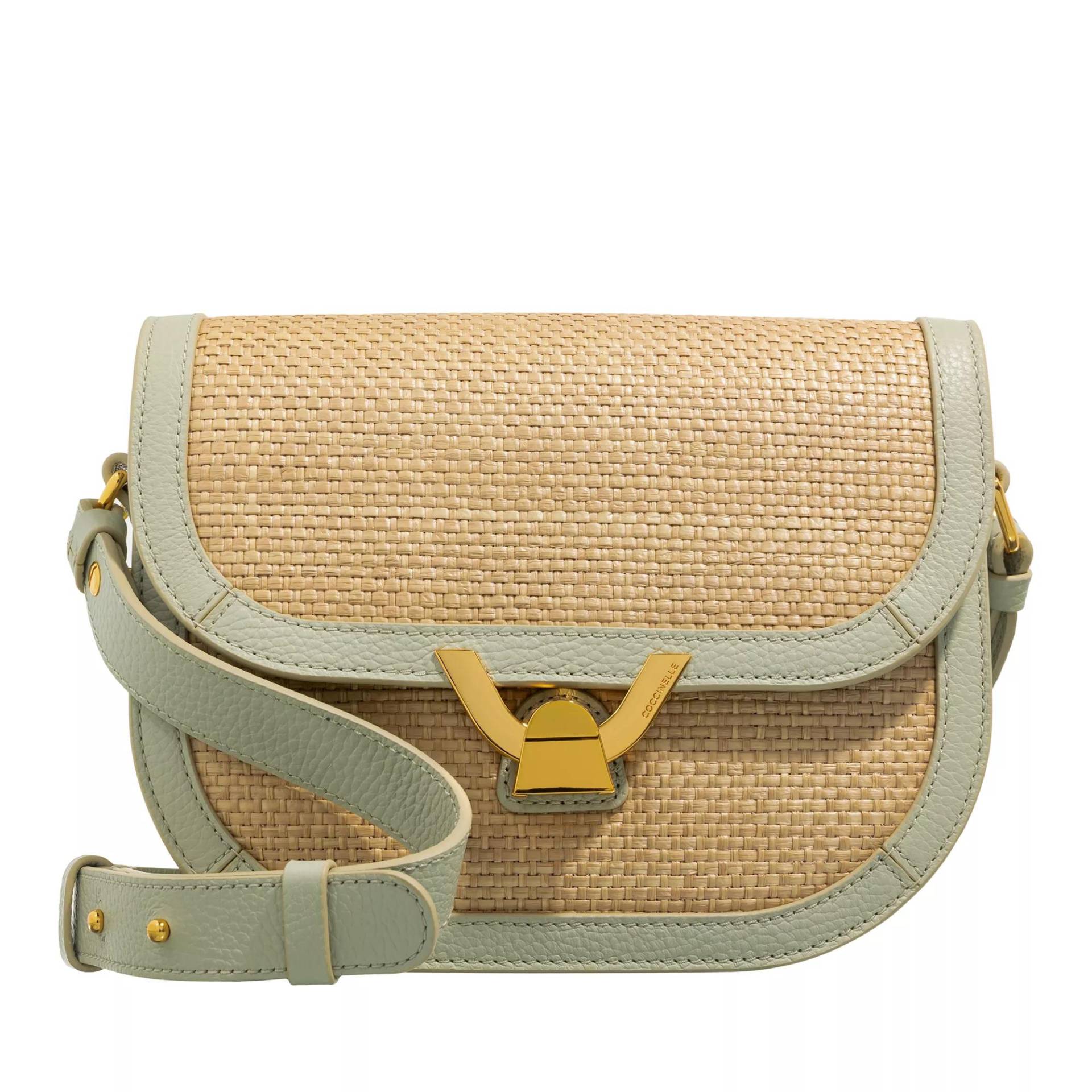 Coccinelle Umhängetasche - Coccinelle Dew Straw Handbag - Gr. unisize - in Beige - für Damen von Coccinelle