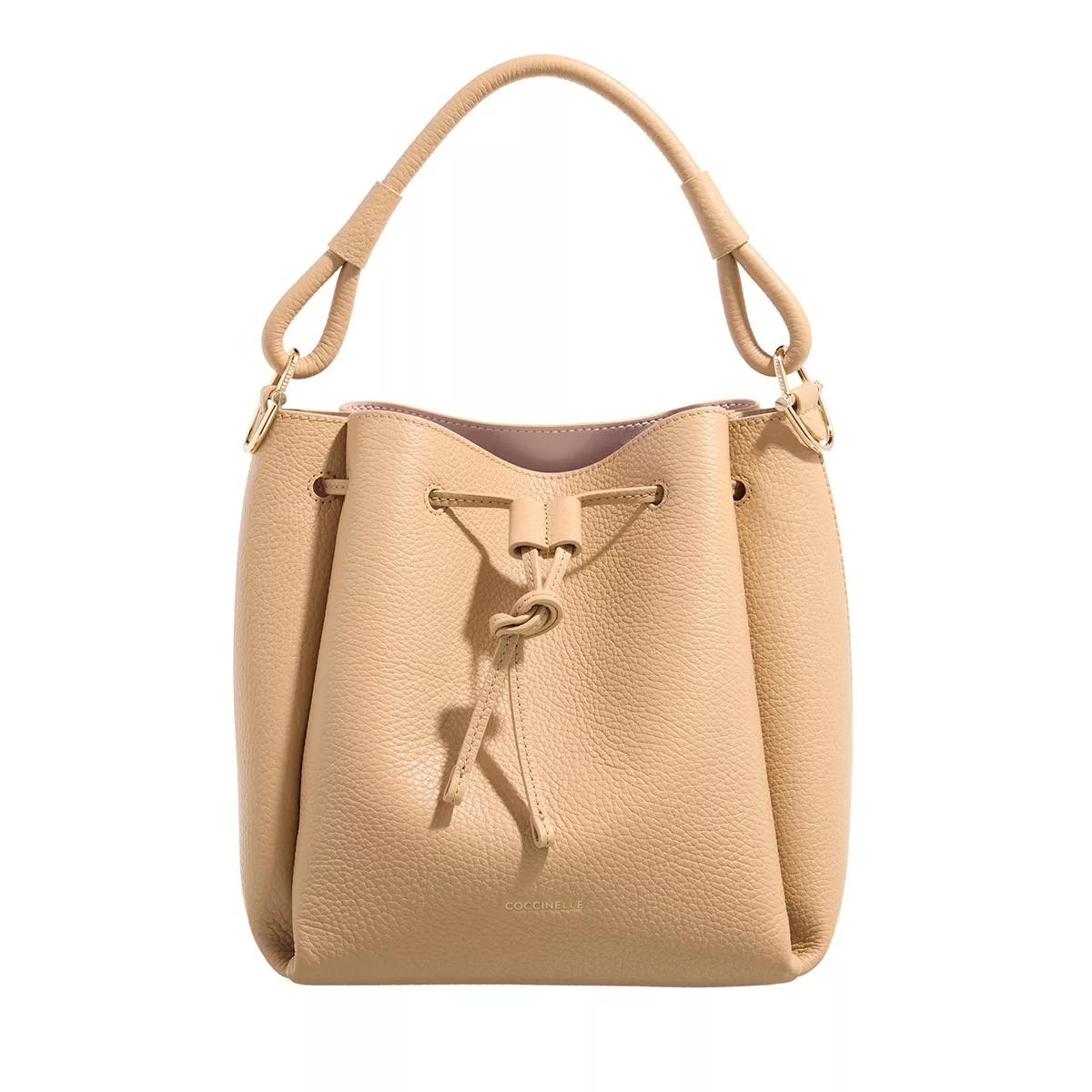 Coccinelle Umhängetasche - Coccinelle Eclyps Handbag - Gr. unisize - in Beige - für Damen von Coccinelle