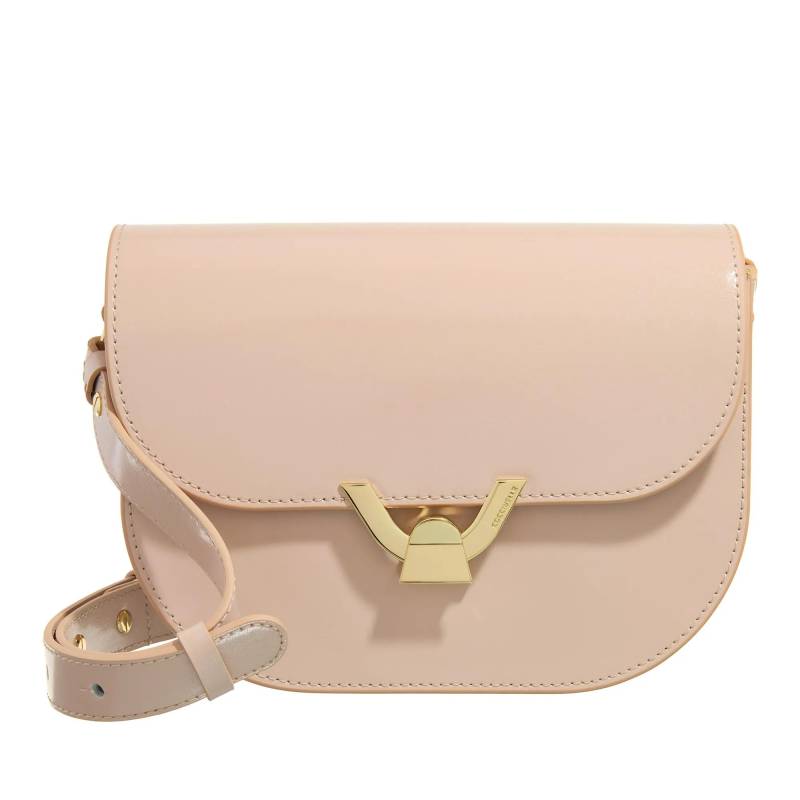 Coccinelle Schultertasche - Coccinelledew Shiny Calf - Gr. unisize - in Beige - für Damen von Coccinelle