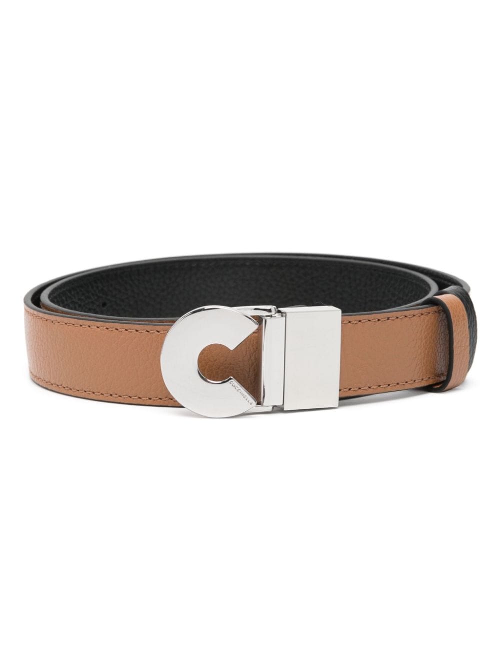 Coccinelle logo-buckle leather belt - Brown von Coccinelle