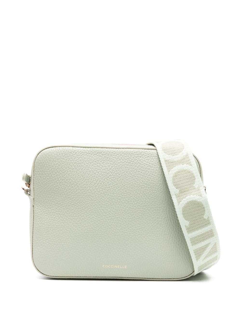 Coccinelle logo-stamp leather crossbody bag - Green von Coccinelle