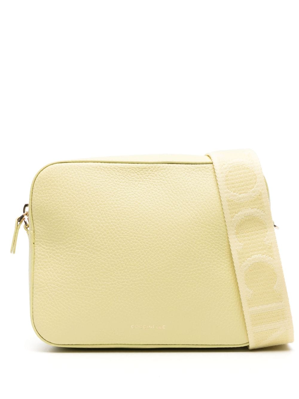 Coccinelle logo-stamp leather crossbody bag - Yellow von Coccinelle