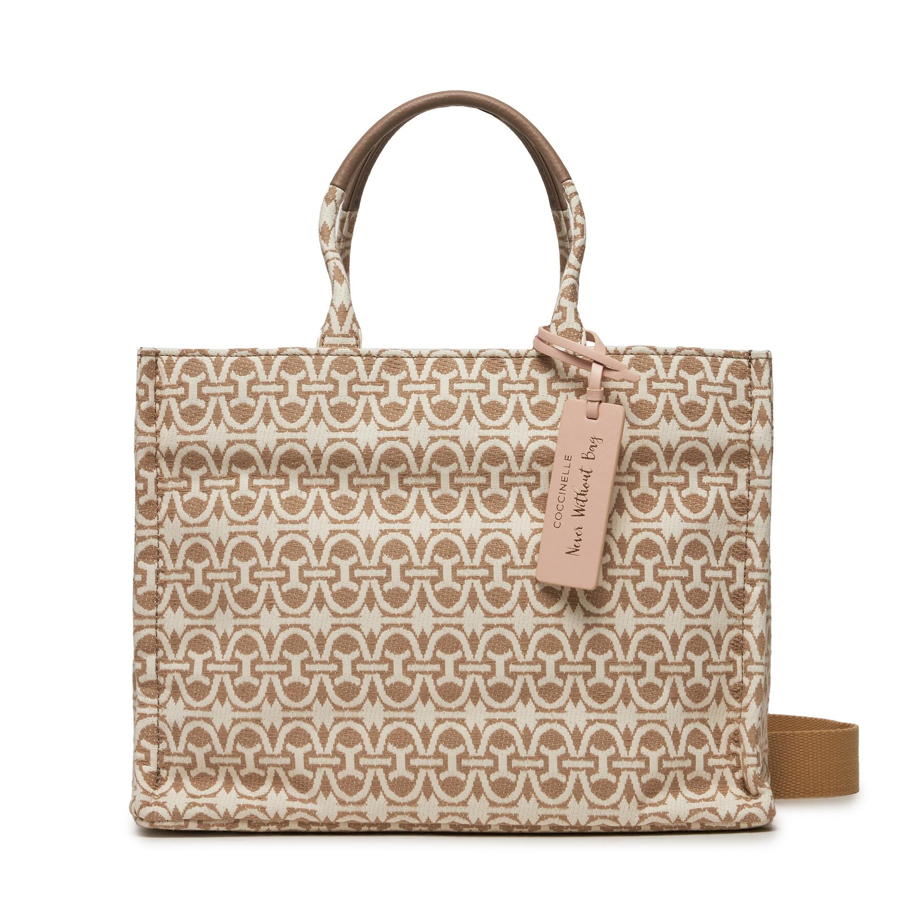 Handtasche Coccinelle MBD Never Without Bag Monogram E1 MBD 18 02 01 Mult.Nat/W.Tau 391 von Coccinelle