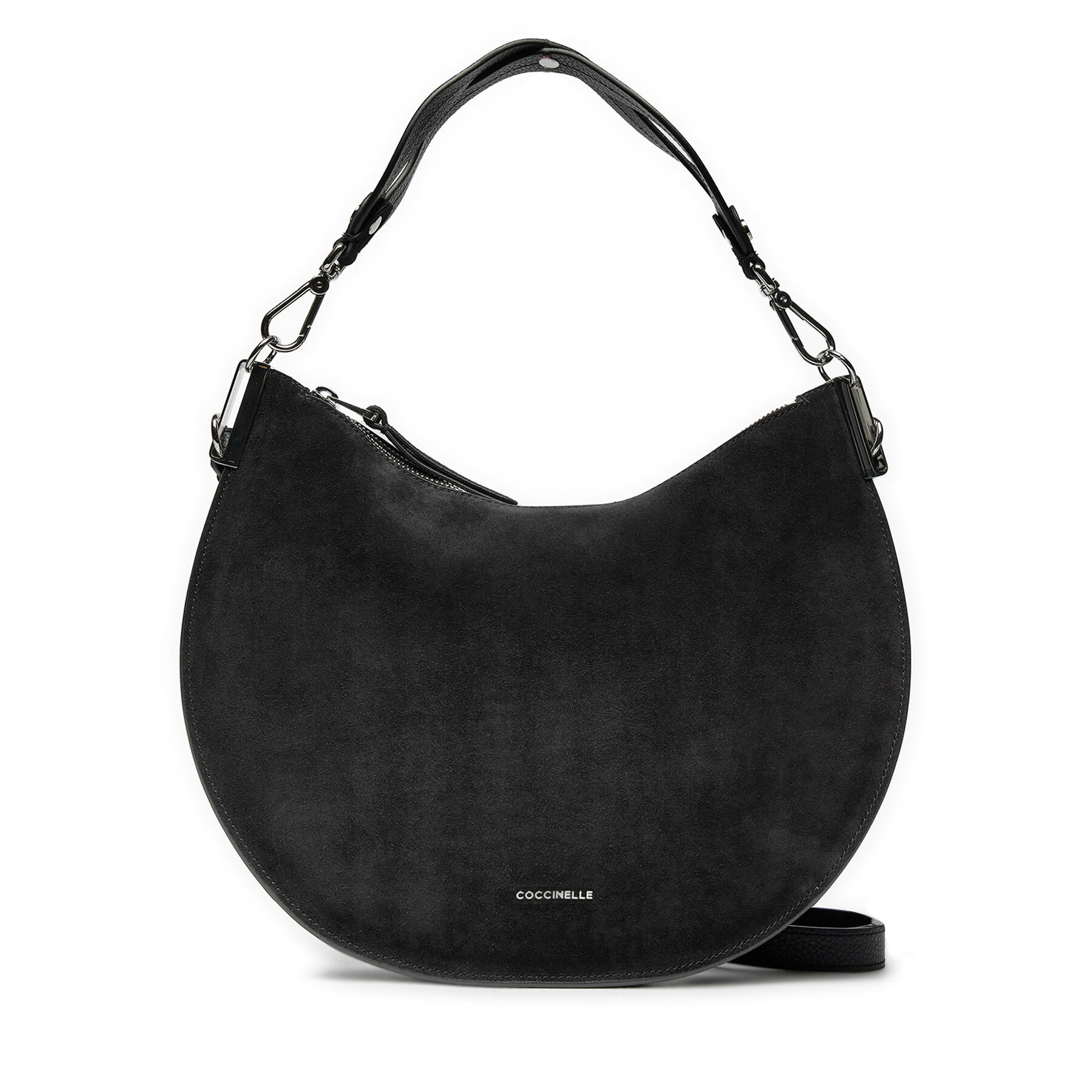 Handtasche Coccinelle QKG Coccinellesunup Suede E1 QKG 13 02 01 Schwarz von Coccinelle