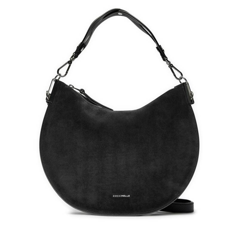 Handtasche Coccinelle QKG Coccinellesunup Suede E1 QKG 13 02 01 Schwarz von Coccinelle