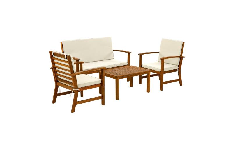 Cocon Loungeset »Lausanne, 4 Sitzplätze«, Holzart: Akazie (Vietnam) von Cocon