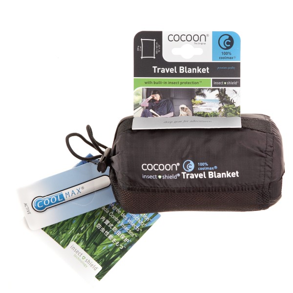 Cocoon - Insect Shield Travel Blanket - Decke Gr 180 x 140 cm grau Cocoon - Insect Shield Travel Blanket - Decke Gr 180 x 140 cm grau von Cocoon