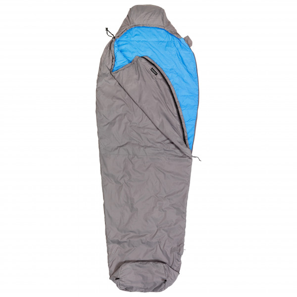 Cocoon - Mountain Wanderer - Kunstfaserschlafsack Gr 205x75/50 cm grau/blau von Cocoon