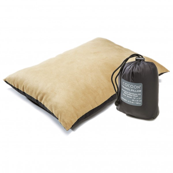 Cocoon - Travel Pillow Nylon - Kissen Gr Medium - 29 x 38 cm;Small - 25 x 35 cm grau von Cocoon