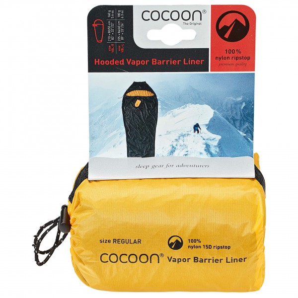 Cocoon - Vapor Barrier Mummyliner Ripstop Nylon Gr 210 x 80/55 cm bunt von Cocoon