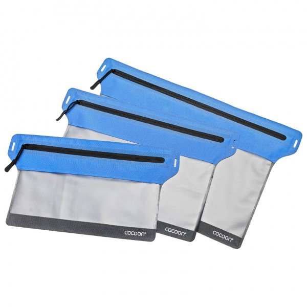 Cocoon - Zippered Flat Document Bags - Wertsachenbeutel Gr L - 32 x 25 cm blau/grau Cocoon - Zippered Flat Document Bags - Wertsachenbeutel Gr L - 32 x 25 cm blau/grau von Cocoon