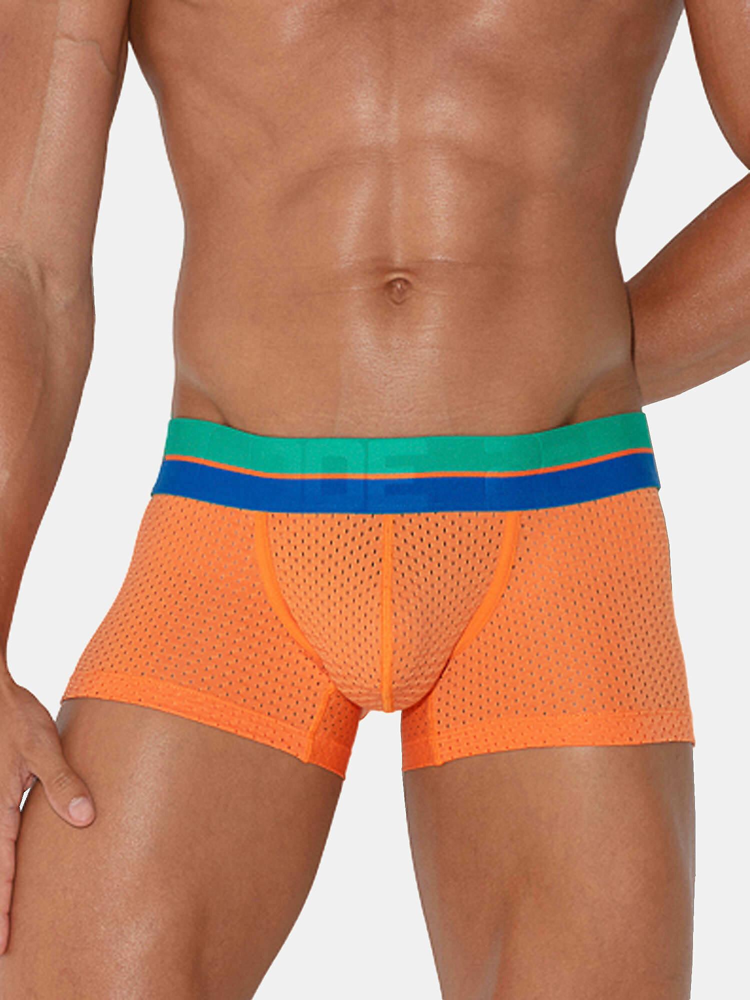 Boxer Bright Mesh Herren Orange S von Code22