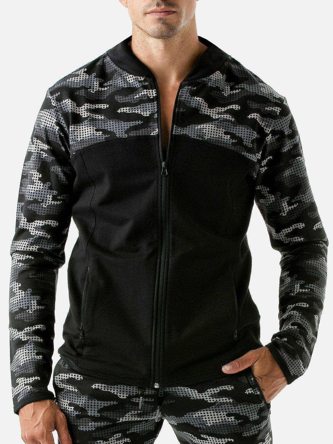 Sportjacke Urban Camo Herren Militärgrün L von Code22