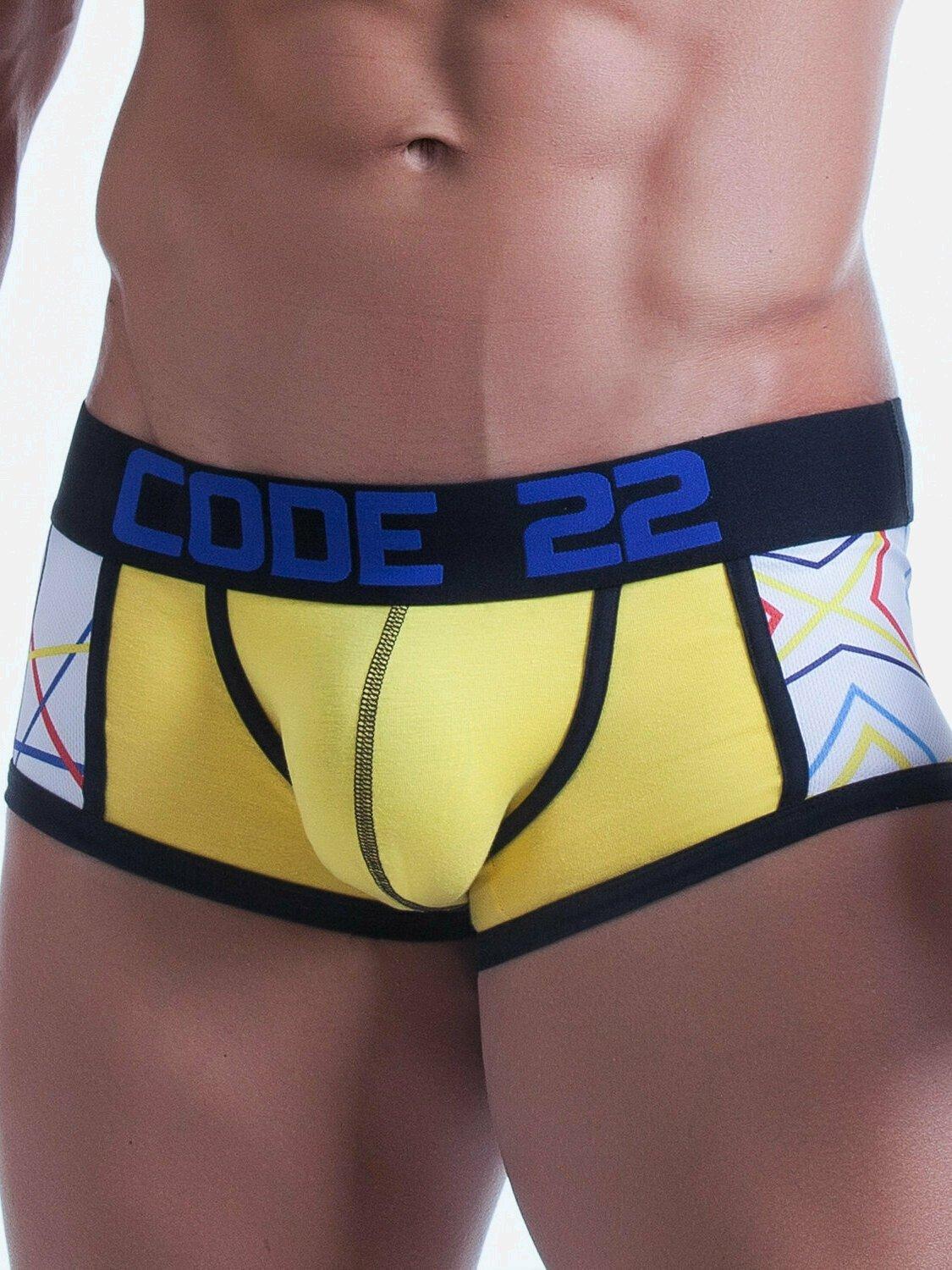 Shorty Abstract Herren Gelbgold S von Code22