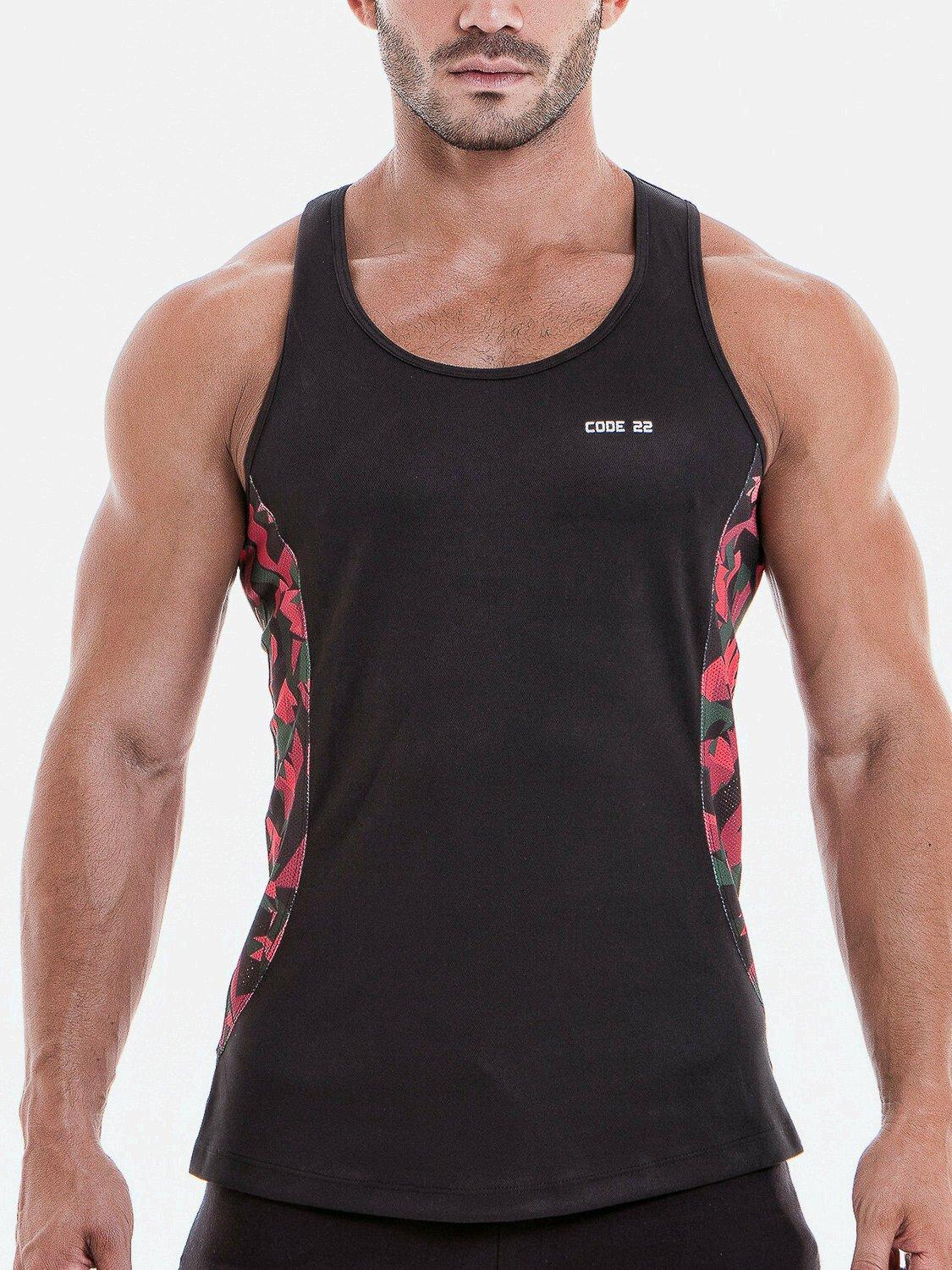 Tanktop Camo Herren Schwarz XL von Code22