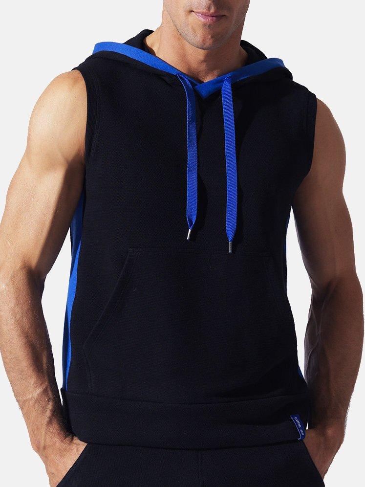 Sweet Hoody Ärmelloser Sport Herren Schwarz S von Code22