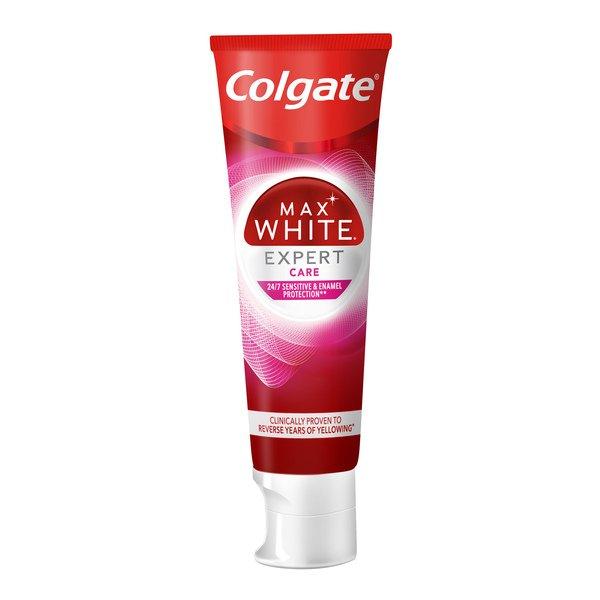 Max White Expert Care Whitening Zahnpasta, Weisse Zähne & Schutz Vor Schmerzempfindlichkeit Damen  75ml von Colgate