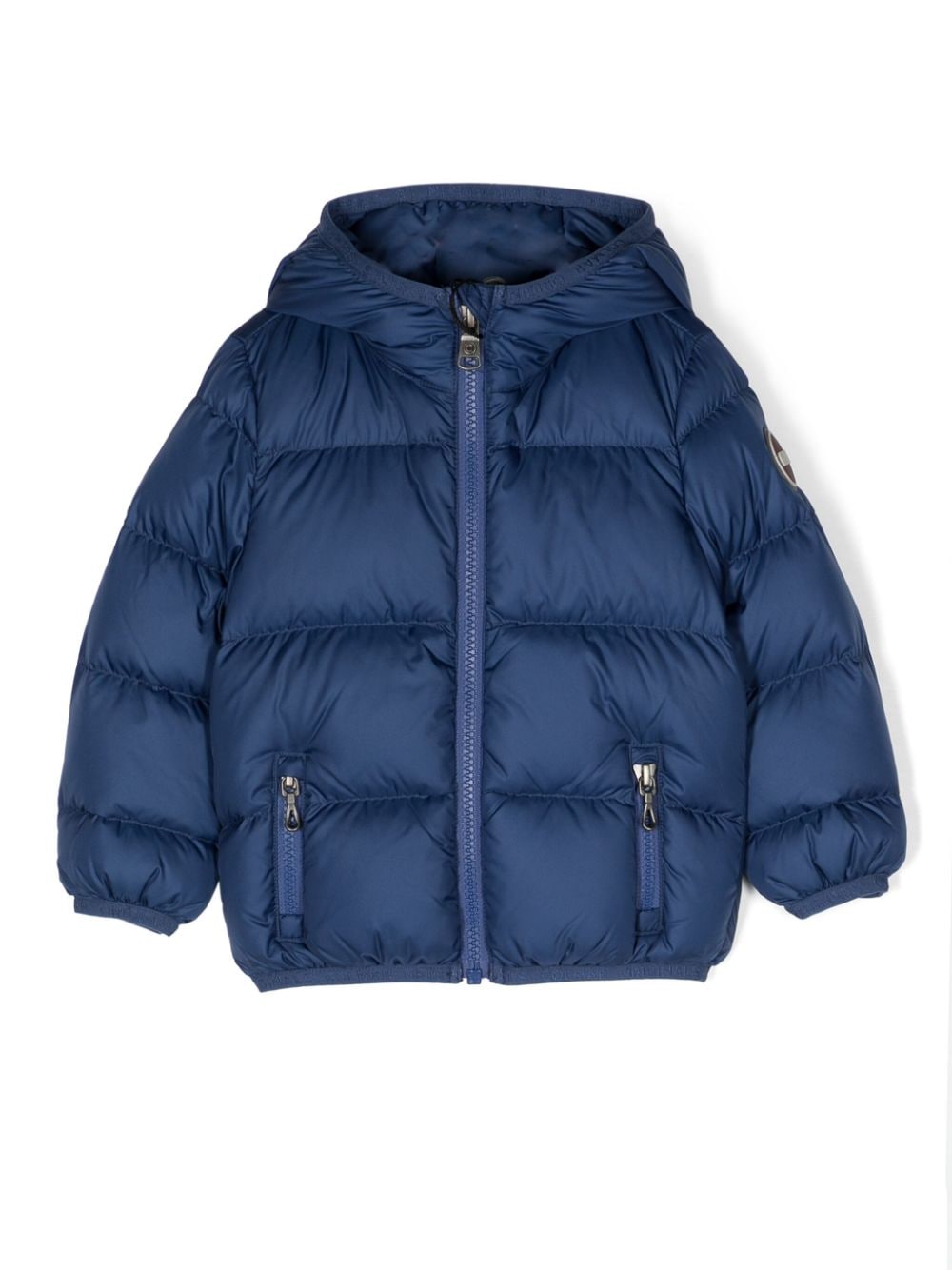 Colmar Kids logo-patch hooded puffer jacket - Blue von Colmar Kids