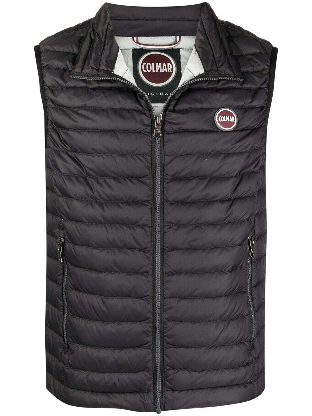 Colmar logo-patch quilted gilet - Black von Colmar