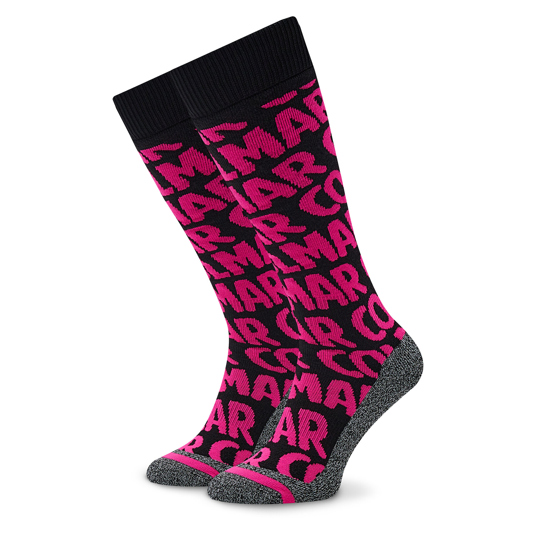 Hohe Unisex-Socken Colmar Wording 5280 5VG Neon Pink/Black 198 von Colmar