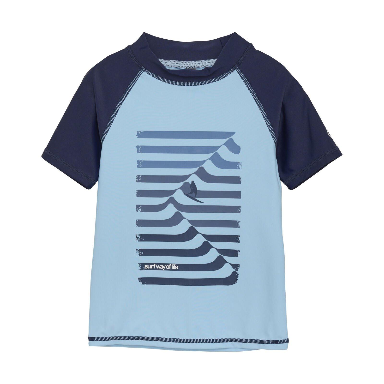 Badeshirt Cerulean Jungen Blau 140 von Color Kids