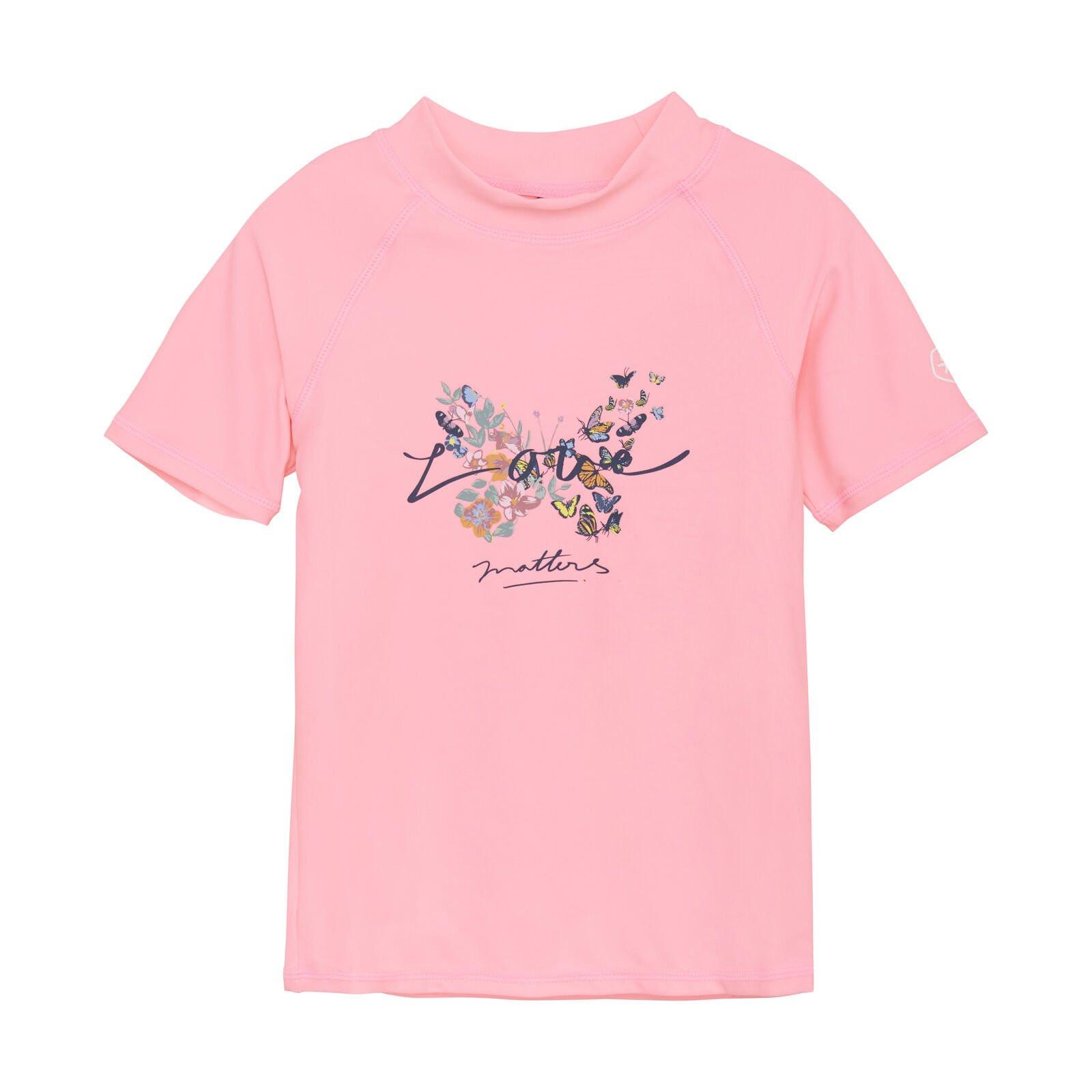 Badeshirt Salmon Rose Mädchen Rosa 140 von Color Kids