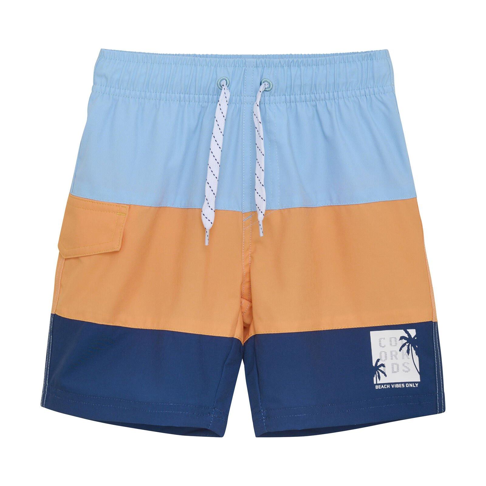 Badeshorts Colorblock Tangerine Jungen Multicolor 122 von Color Kids