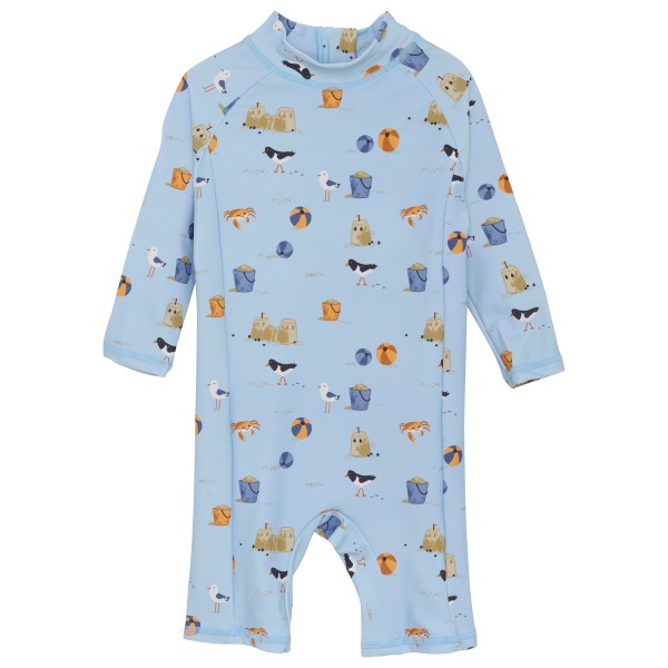 Color Kids - Baby Suit L/S AOP - Lycra Gr 104;74;80;86;92;98 blau;grau;rosa von Color Kids