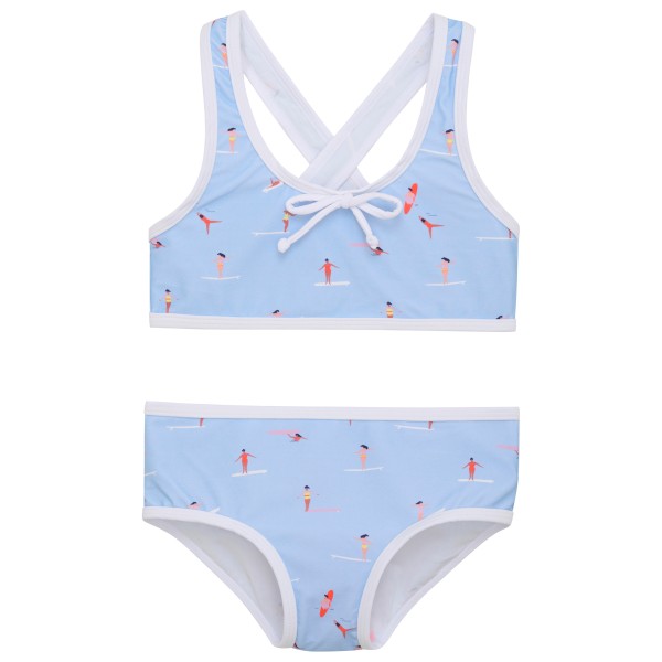 Color Kids - Kid's Bikini with Bow AOP - Bikini Gr 110 blau von Color Kids