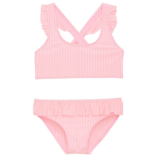 Color Kids - Kid's Bikini with Skirt Seersucker - Bikini Gr 134 rosa von Color Kids